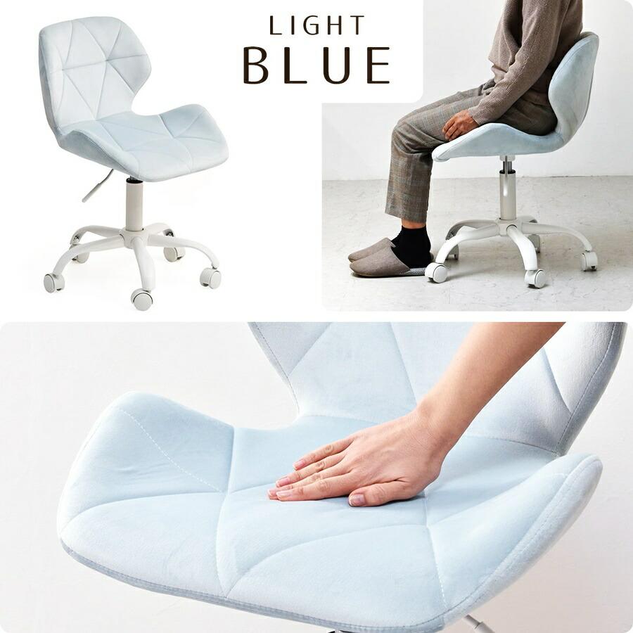 デスクチェア PPITチェア パソコンチェア キャスターチェア キャスター付き ベロア ファブリック 布張り キルティング 高さ調節 ガス圧昇降 360度回転 作業椅子 | ブランド登録なし | 18