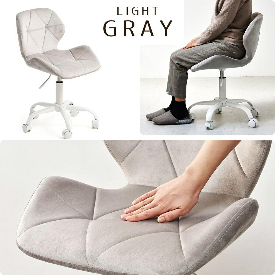 デスクチェア PPITチェア パソコンチェア キャスターチェア キャスター付き ベロア ファブリック 布張り キルティング 高さ調節 ガス圧昇降 360度回転 作業椅子 | ブランド登録なし | 19