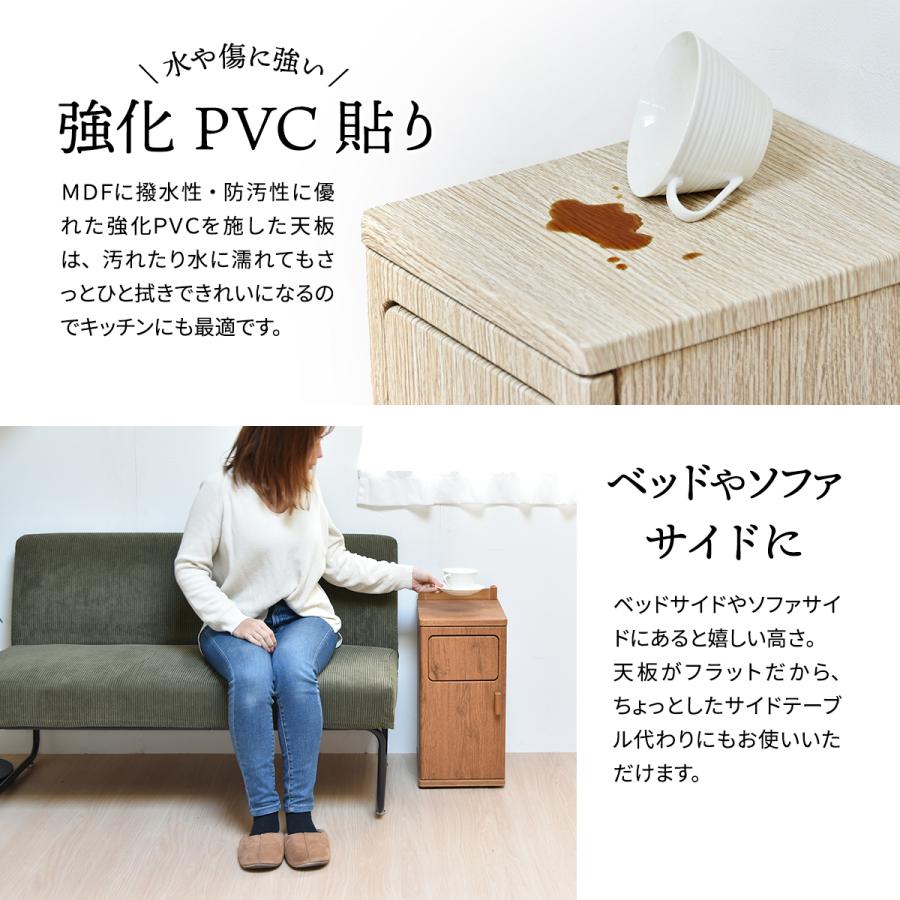 トラッシュボックス ロータイプ ダストボックス ゴミ箱 20L キャスター付き プッシュ扉 スリム おしゃれ キッチン リビング モダン シンプル |  | 11