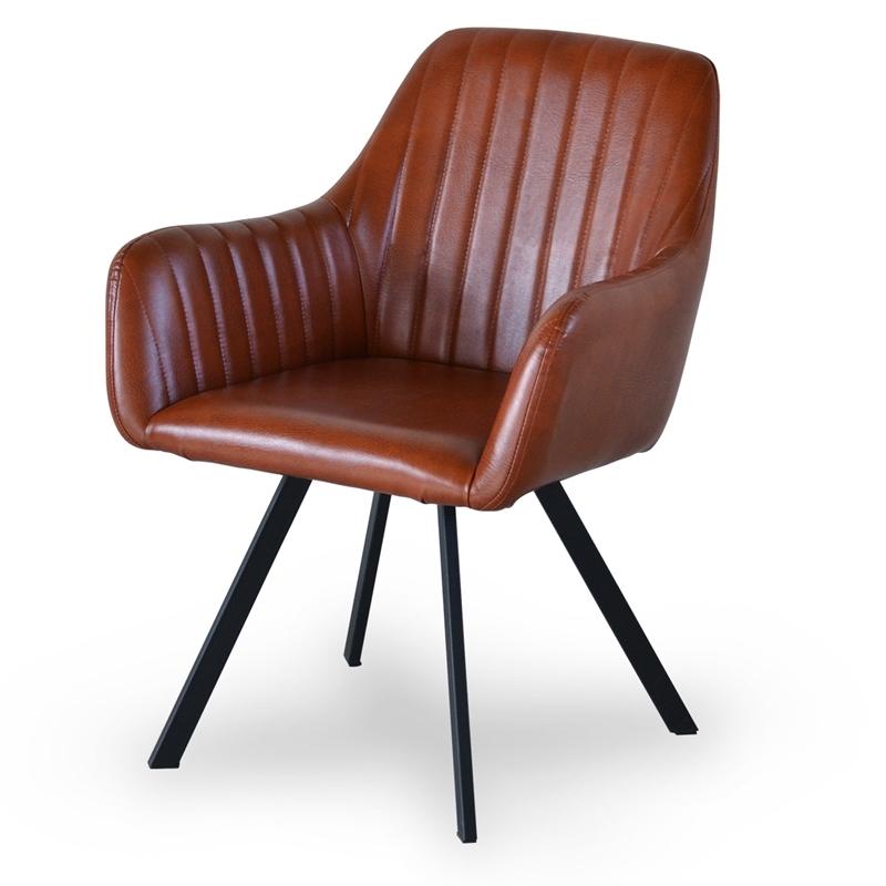 モダンクラブチェアー ONDC-0049 ブラウン ブラック 書斎 クラブチェア モダン 椅子 チェア レザーchair ダイニング シンプル アンティーク ソフトレザー |  | 10