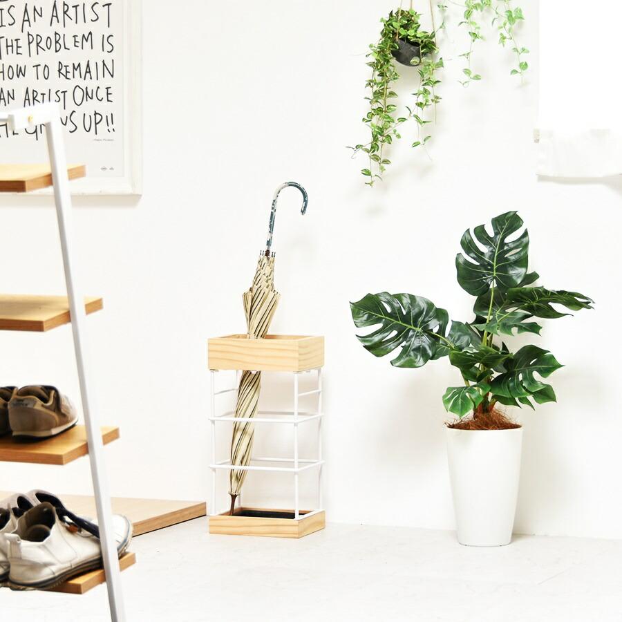 傘立て アンブレラスタンド 10本 クロスバー 木目 ブラウン ナチュラル おしゃれ 北欧 モダン カントリー Anm 天然木 シンプル 玄関前 通気性 | ブランド登録なし | 15