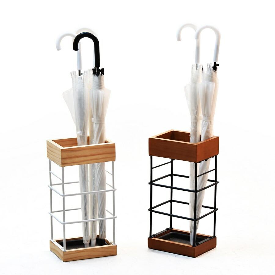 傘立て アンブレラスタンド 10本 クロスバー 木目 ブラウン ナチュラル おしゃれ 北欧 モダン カントリー Anm 天然木 シンプル 玄関前 通気性 | ブランド登録なし | 19