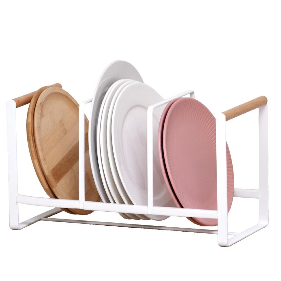 マルチラック ディッシュラック お皿立て 食器立て 水切りラック キッチン収納 ホワイト ナチュラル 角型 スチール おしゃれ マルチラック 鍋ぶたラック | ブランド登録なし | 19