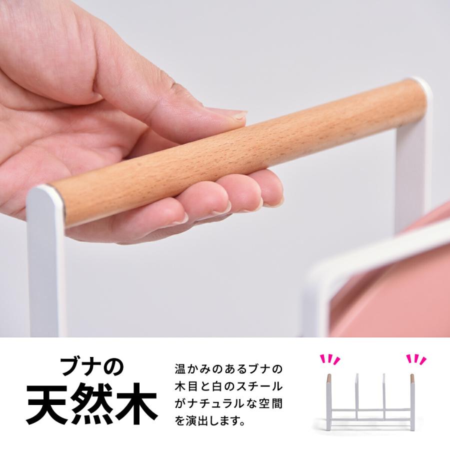 マルチラック ディッシュラック お皿立て 食器立て 水切りラック キッチン収納 ホワイト ナチュラル 角型 スチール おしゃれ マルチラック 鍋ぶたラック | ブランド登録なし | 05