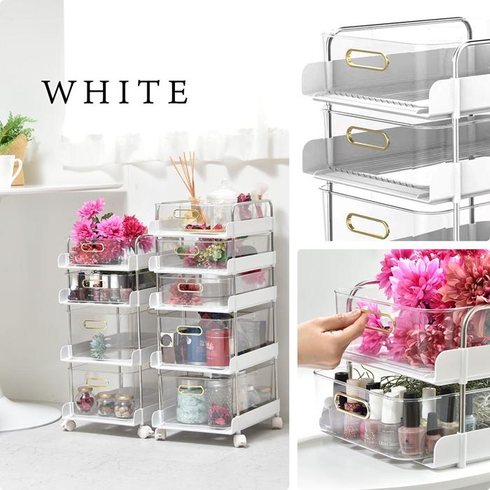 フェミニワゴン　5段 ONLS0134 リビング収納 キッチンワゴン キャスター付き 引き出し収納ボックス チェストワゴン 収納 |  | 16