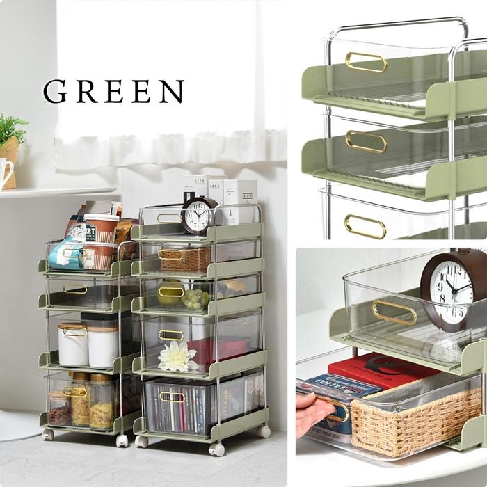 フェミニワゴン　5段 ONLS0134 リビング収納 キッチンワゴン キャスター付き 引き出し収納ボックス チェストワゴン 収納 |  | 17