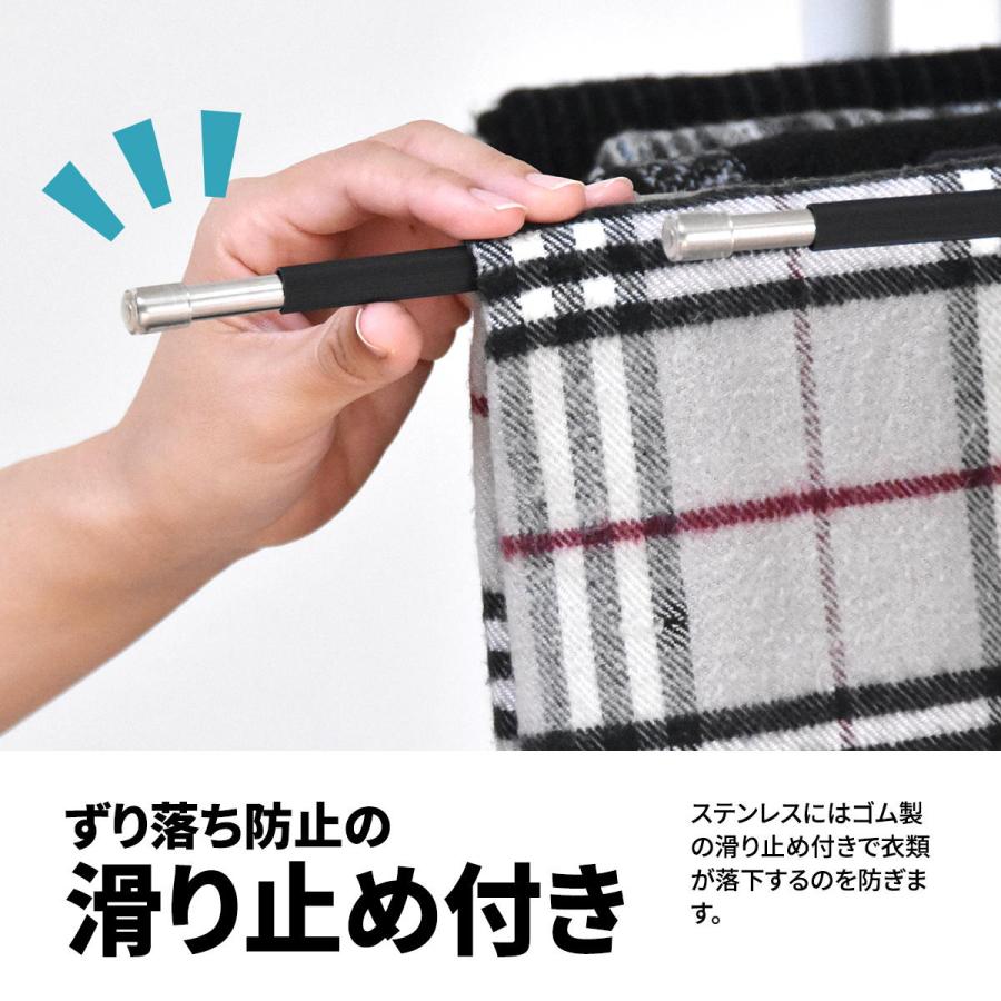 ズボンハンガー 2個セット 6連 省スペース 衣類収納 衣類整理 コンパクト  6連ストールハンガー 6連パンツハンガー ボトムハンガー 一人暮らし | ブランド登録なし | 05
