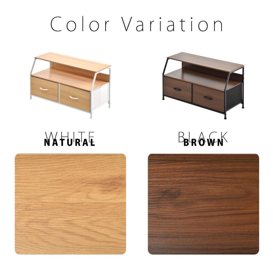 テレビ台 幅94cm テレビボード 収納ラック ミドルボード 木目調 ダークブラウン ナチュラル 木製 シンプルモダン おしゃれ 北欧 モダン ベーシック リビング収納 | ブランド登録なし | 15