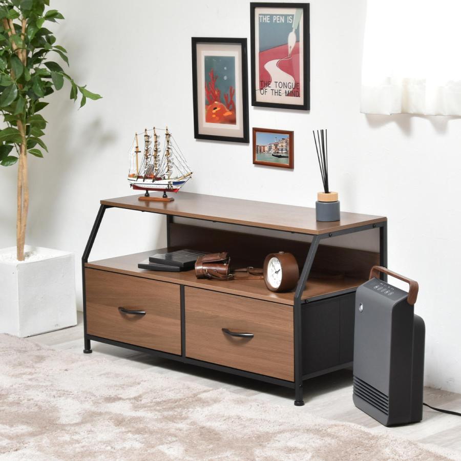 テレビ台 幅94cm テレビボード 収納ラック ミドルボード 木目調 ダークブラウン ナチュラル 木製 シンプルモダン おしゃれ 北欧 モダン ベーシック リビング収納 | ブランド登録なし | 17