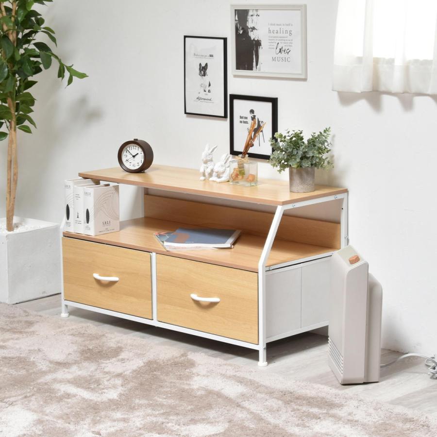 テレビ台 幅94cm テレビボード 収納ラック ミドルボード 木目調 ダークブラウン ナチュラル 木製 シンプルモダン おしゃれ 北欧 モダン ベーシック リビング収納 | ブランド登録なし | 19