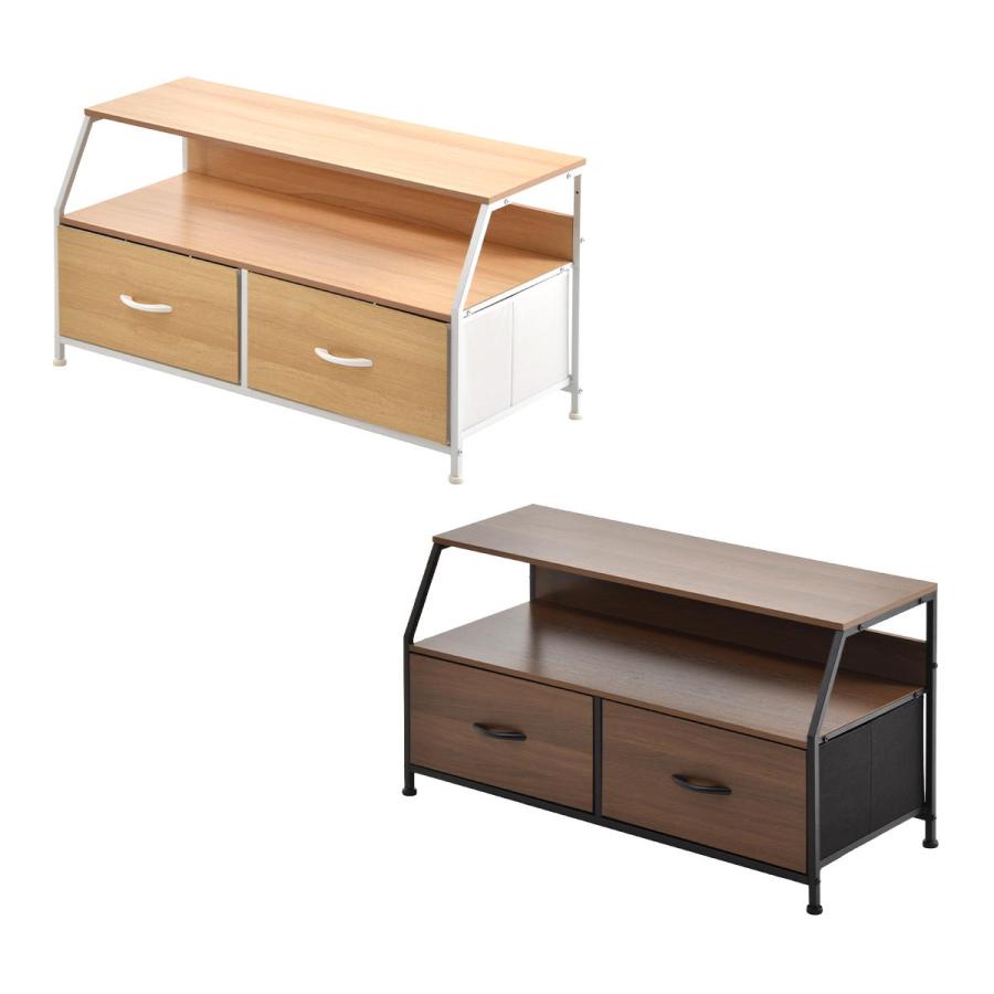 テレビ台 幅94cm テレビボード 収納ラック ミドルボード 木目調 ダークブラウン ナチュラル 木製 シンプルモダン おしゃれ 北欧 モダン ベーシック リビング収納 | ブランド登録なし | 21