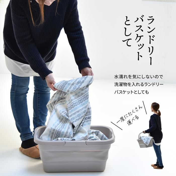 Asoby 3WAY アウトドアバスケット W470×D285×H235mm エストラマーバケツ エストラマー 折りたたみバスケット テーブル付き テーブル トレー 折り畳み |  | 13