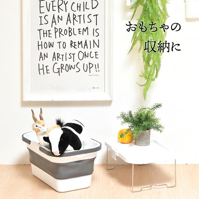 Asoby 3WAY アウトドアバスケット W470×D285×H235mm エストラマーバケツ エストラマー 折りたたみバスケット テーブル付き テーブル トレー 折り畳み |  | 15