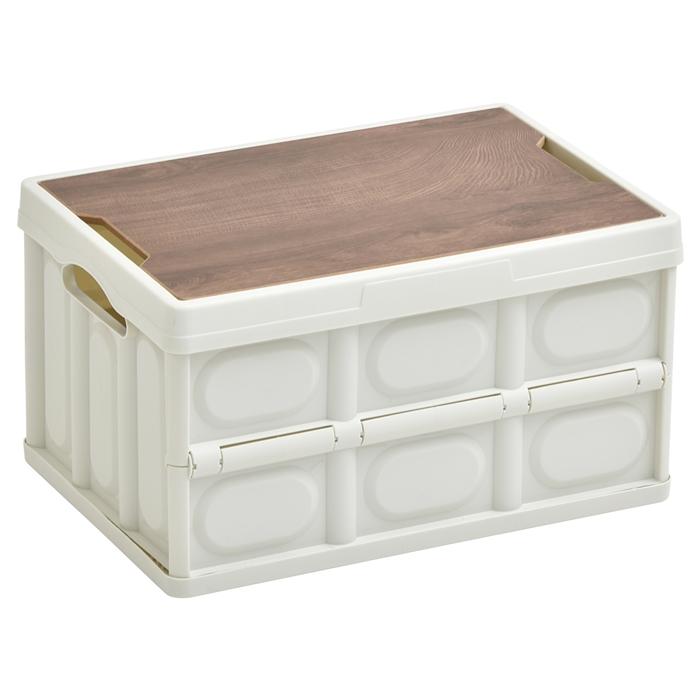 Asoby 天板付き 折りたたみBOX 50L W530×D360×H293mm 木製 木目天板 折りたたみコンテナ 収納ボックス ストレージ 折りたたみ フォールディング コンテナー |  | 19