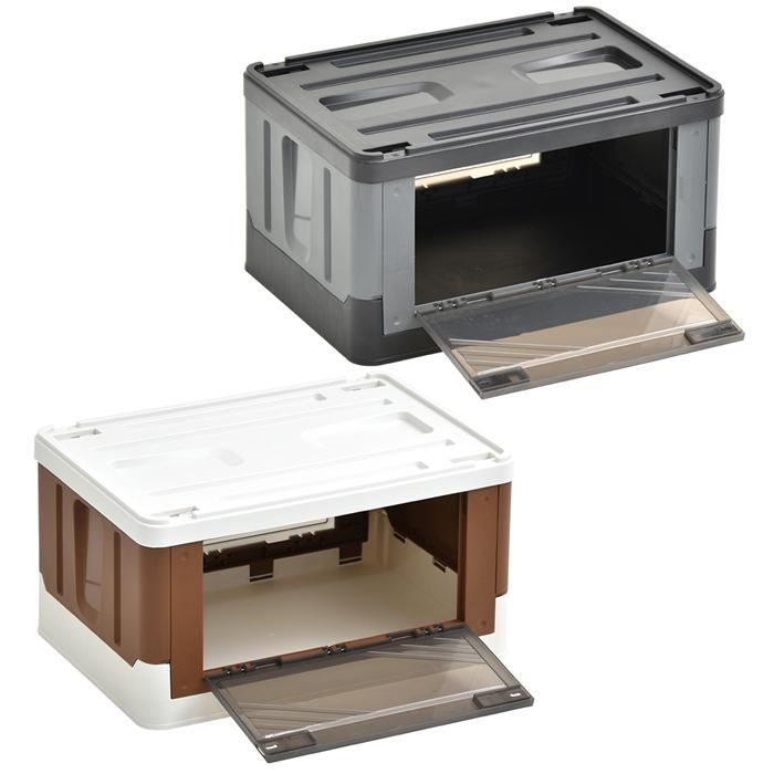 Asoby 上蓋ロック折りたたみBOX47L  W525×D360×H280mm Asoby 上蓋ロック折りたたみBOX47L  衣類ケース コンテナボックス ストレージ 折り畳み キャンプ |  | 19