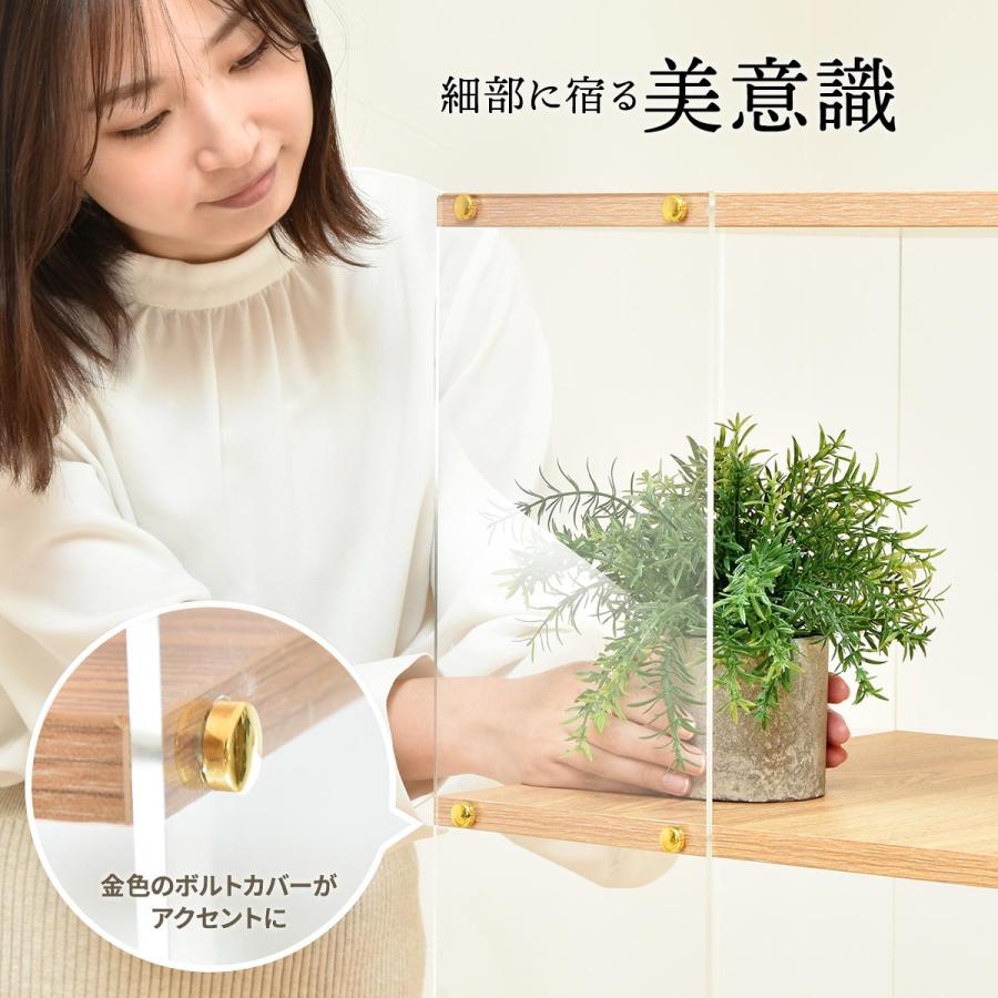 アクリルラック 3段 キャスター付き オープンラック クリア 透明 ナチュラル おしゃれ デザイン 北欧 シンプルモダン かわいい 飾り棚 見せる収納 ディスプレイ | ブランド登録なし | 07