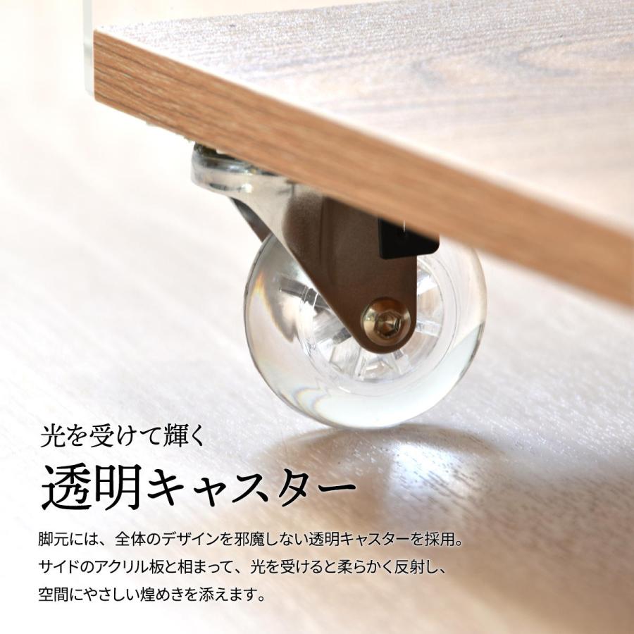 アクリルラック 3段 キャスター付き オープンラック クリア 透明 ナチュラル おしゃれ デザイン 北欧 シンプルモダン かわいい 飾り棚 見せる収納 ディスプレイ | ブランド登録なし | 08