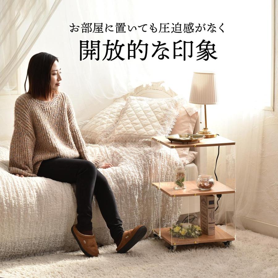 アクリルラック 5段 キャスター付き オープンラック クリア 透明 ナチュラル おしゃれ デザイン 北欧 シンプルモダン かわいい 飾り棚 見せる収納 ディスプレイ | ブランド登録なし | 05