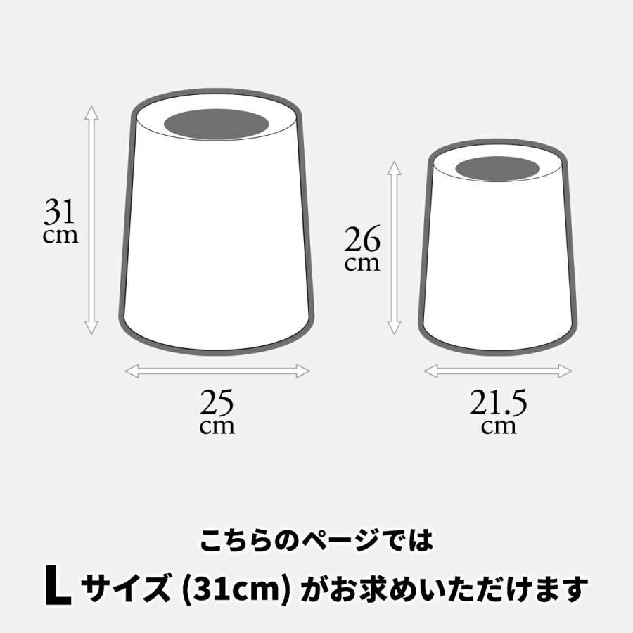 サークルダストボックス　Lサイス ゴミ箱 シンプルスタイル カジュアル 円形 プラスチック かわいい ホワイト ブラック おしゃれ 北欧 一人暮らし 二重構造 | ブランド登録なし | 17