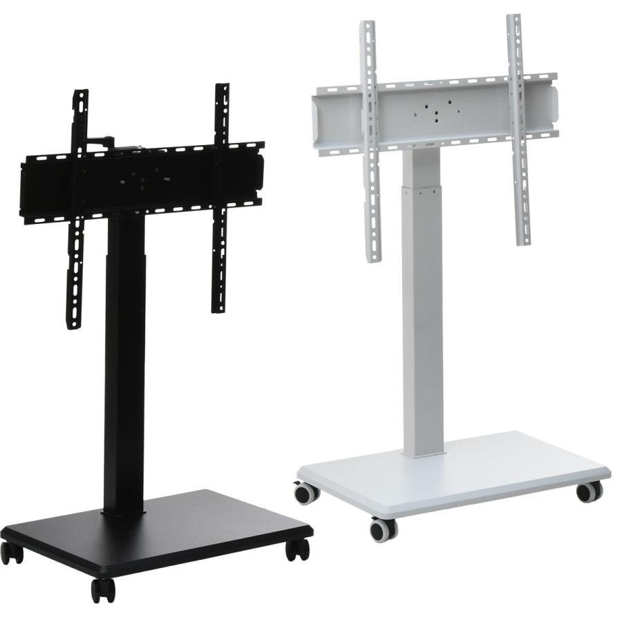 テレビスタンド キャスター付き 42〜65型対応 角度調整 高さ調整 高さ調節 上下首振り 省スペース コンパクト ブラック ホワイト TVスタンド テレビラック テレ | ブランド登録なし | 21