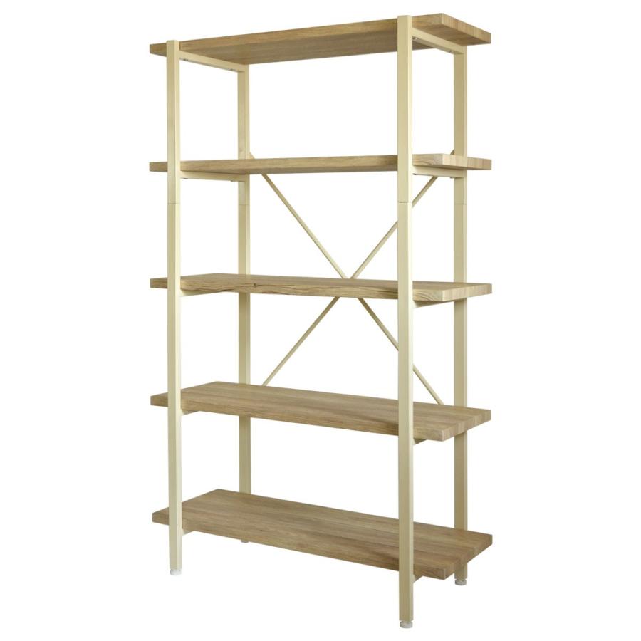 5段ラック 幅90cm オープン 収納 木製 棚 本棚 シェルフ 間仕切り ディスプレイ リビング キッチン 収納家具 飾り棚 オーティス |  | 09