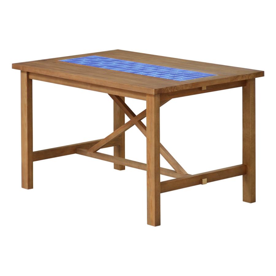 PUDDLE ダイニングテーブル 幅120 PUDT-120 ダイニング リビング テーブル 家具 食卓 西海岸風 カリフォルニアスタイル レトロ セラミックタイル クロスバー |  | 08