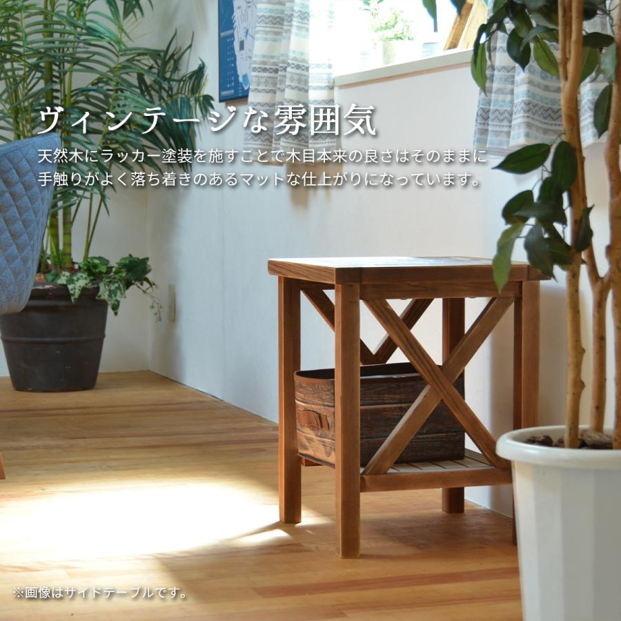 PUDDLE ダイニングテーブル 幅75 PUDT-75 ダイニング リビング テーブル 家具 食卓 西海岸風 カリフォルニアスタイル レトロ セラミックタイル クロスバー |  | 03