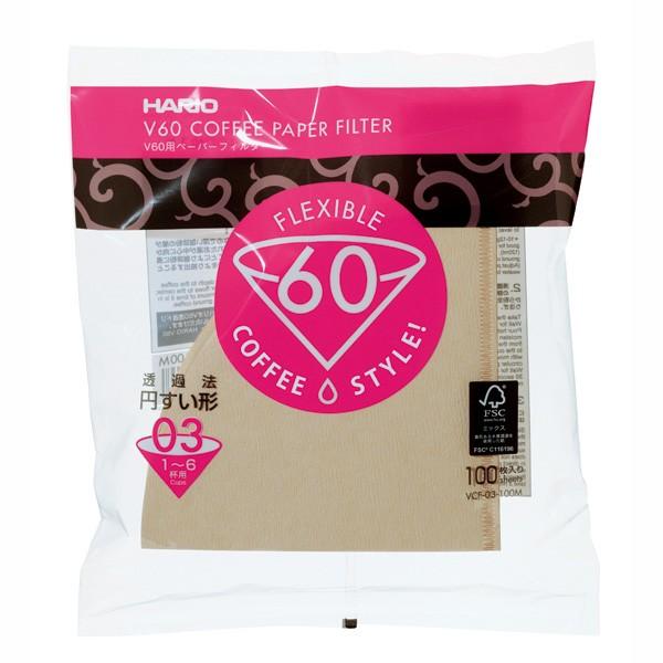 Ｖ60用ペーパーフィルター03Ｍ 1〜6杯用 100枚入 | 