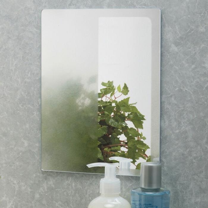 お風呂ミラー（くもり止めフィルム付き）  曇り止め くもりどめ 貼ってはがせる 賃貸 傷つけない 洗面 浴室鏡 |  | 01