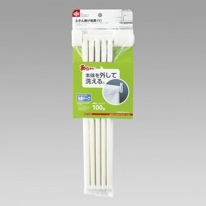 ふきん掛け粘着5本 トイレ 洗面所 バスルーム キッチン タオルハンガー タオルホルダー | 