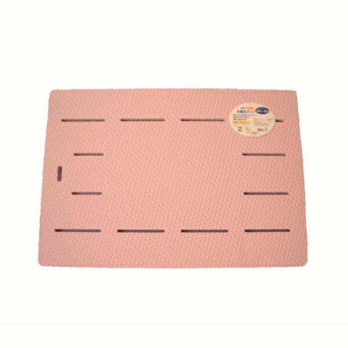 シルキーラバーマット ピンク 浴室マット お風呂 マット バスルーム 浴用マット おしゃれ | 
