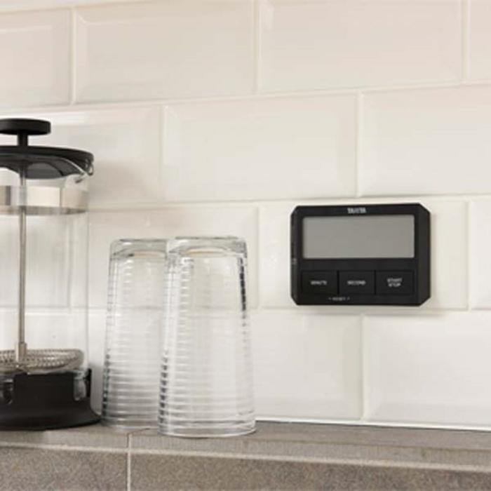 ガラスにつくタイマー TD-409 ブラック キッチンタイマー 美容室 防水 かわいい おしゃれ 超薄型 吸盤 |  | 04