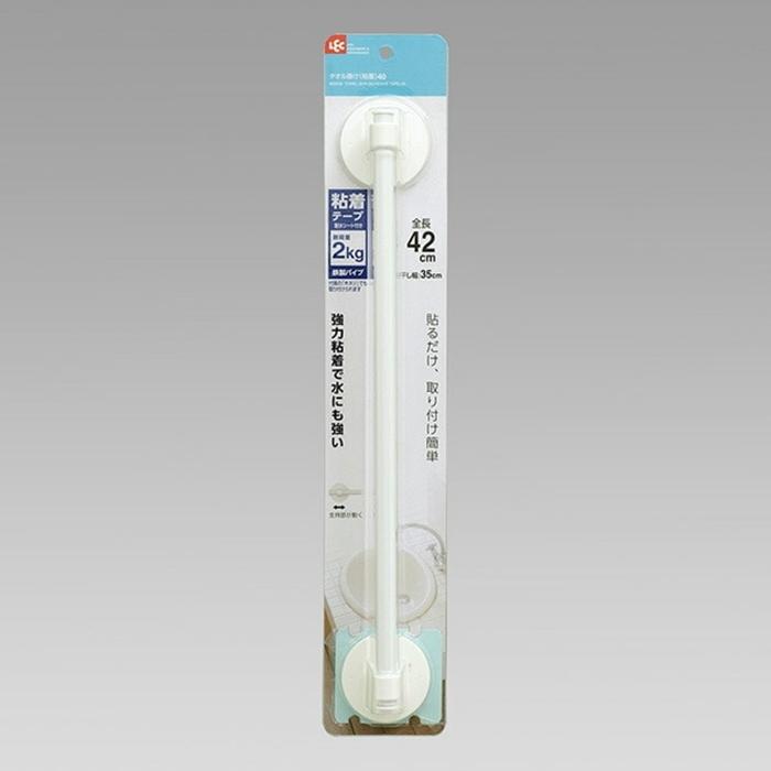 タオル掛け40cm（粘着） トイレ 洗面所 バスルーム キッチン タオルハンガー タオルホルダー | 