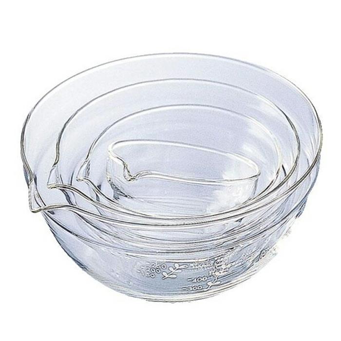 片口ボール4個セット  ボウル 耐熱ガラス キッチンツール 調理用品 調理器具 調理グッズ | 