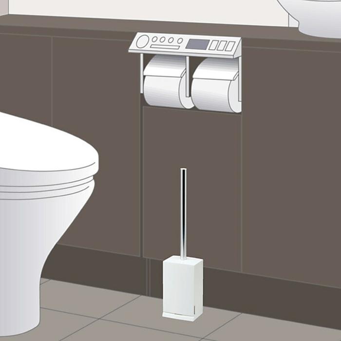 ＦＩＮＯ トイレブラシ（ケース付き） ホワイト トイレ用ブラシ トイレ用品 サニタリー 掃除道具 トイレ掃除 サニタリー 掃除ブラシ 便所 |  | 03