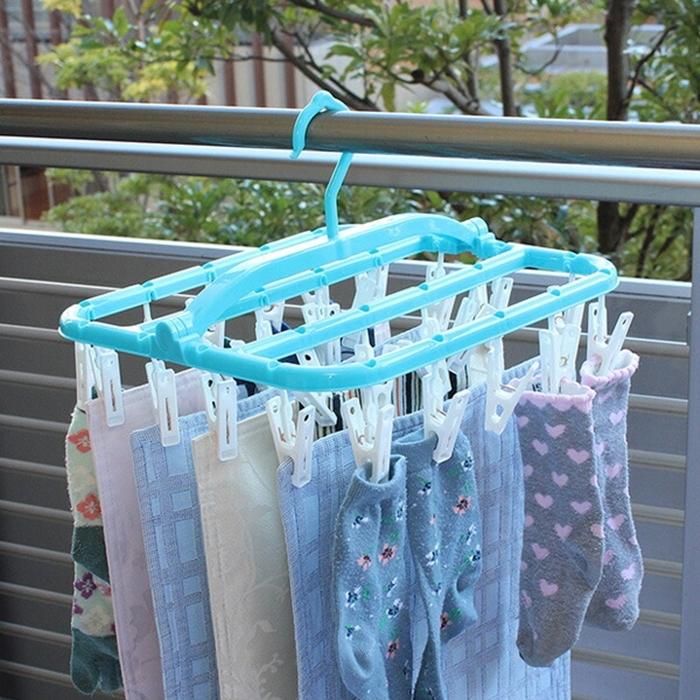 スーパー小物まとめ干しハンガー26 洗濯ハンガー ピンチハンガー 物干しハンガー 物干し 洗濯ピンチ 洗濯ばさみ |  | 02