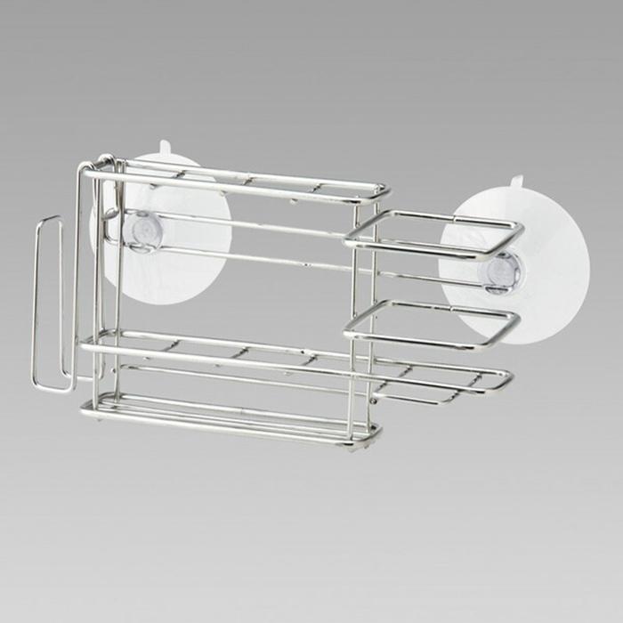 ステンレス歯ブラシホルダースリム（吸盤）  ハブラシホルダー 4本 洗面台 コップ |  | 01