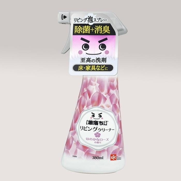 激落ちくん リビングクリーナー 泡スプレー 380mL ほのかなローズの香り リビングクリーナー 床 家具などに 掃除用品 |  | 01