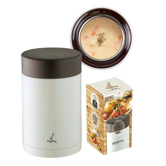 モグモグスープマグ400mL ホワイト スープカップ スープポット スープマグ スープジャー フードポット フードボトル フードマグ |  | 01