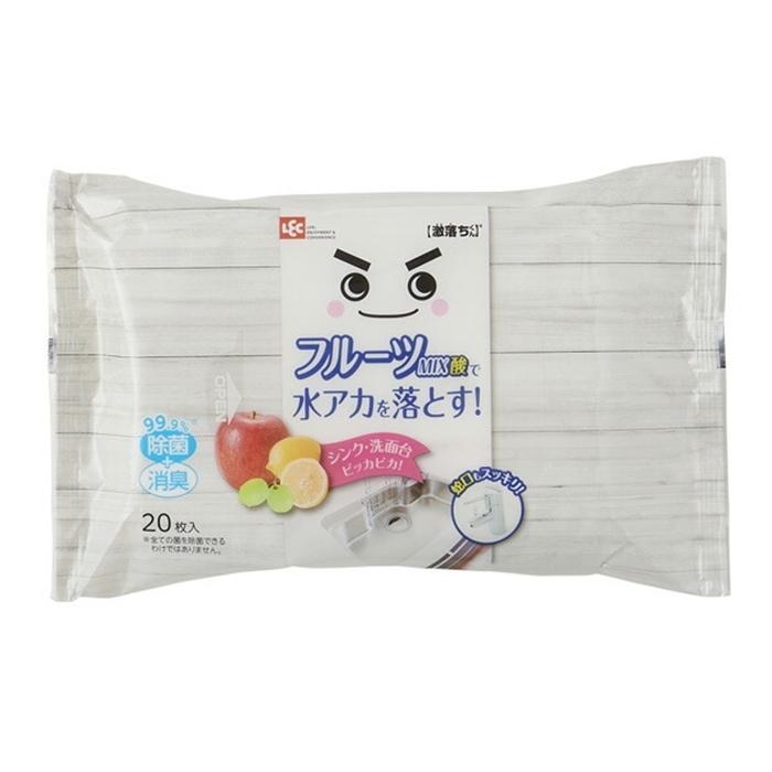 GNフルーツミックス酸ウエットシート20枚 キッチンクリーナー ウエットシート テーブルふきん | 