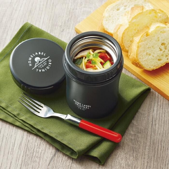 ホームレーベル フードマグ270 ブラック 弁当箱 スープポット ランチポット タンブラー スープジャー ポーチ 女性 男性 ランチグッズ 保温ジャー |  | 01