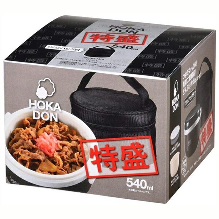 ほかどん 特盛どんぶり保温ランチ540バッグ付 ブラック ランチジャー フードジャー スープジャー ステンレスボトル 保温 保冷 |  | 01