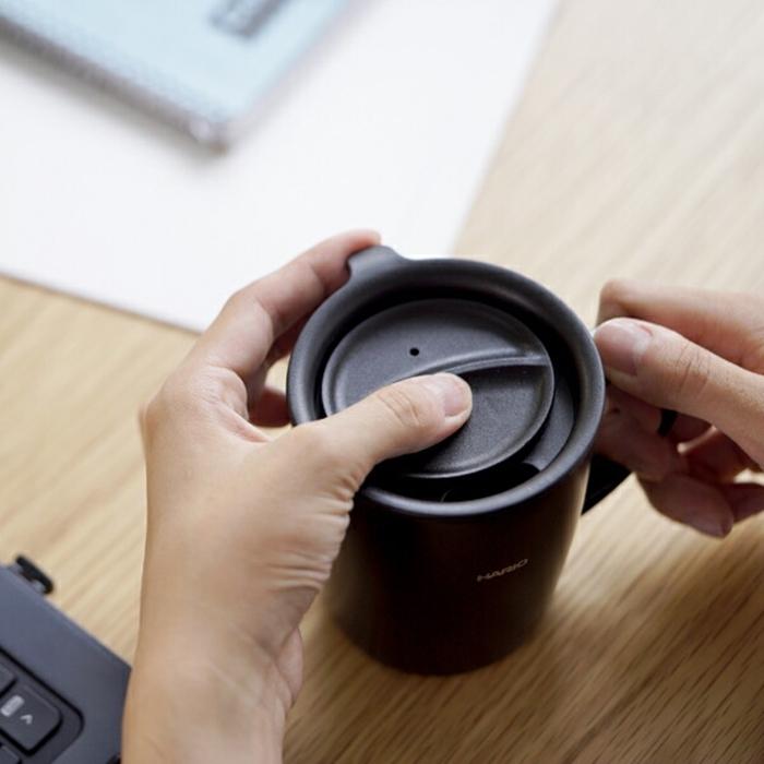 フタ付き保温マグ300 ブラック マグカップ ステンレス |  | 02