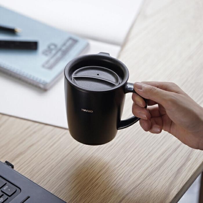 フタ付き保温マグ300 ブラック マグカップ ステンレス |  | 04