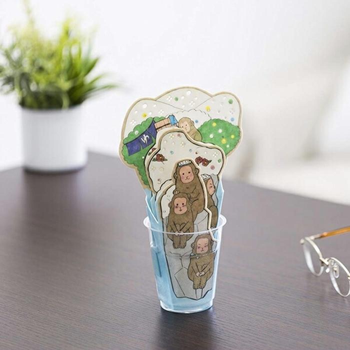 自然気化式加湿器 お風呂に入る動物たち お猿の仲間たち デスク ベッドサイド 卓上 省エネ |  | 01