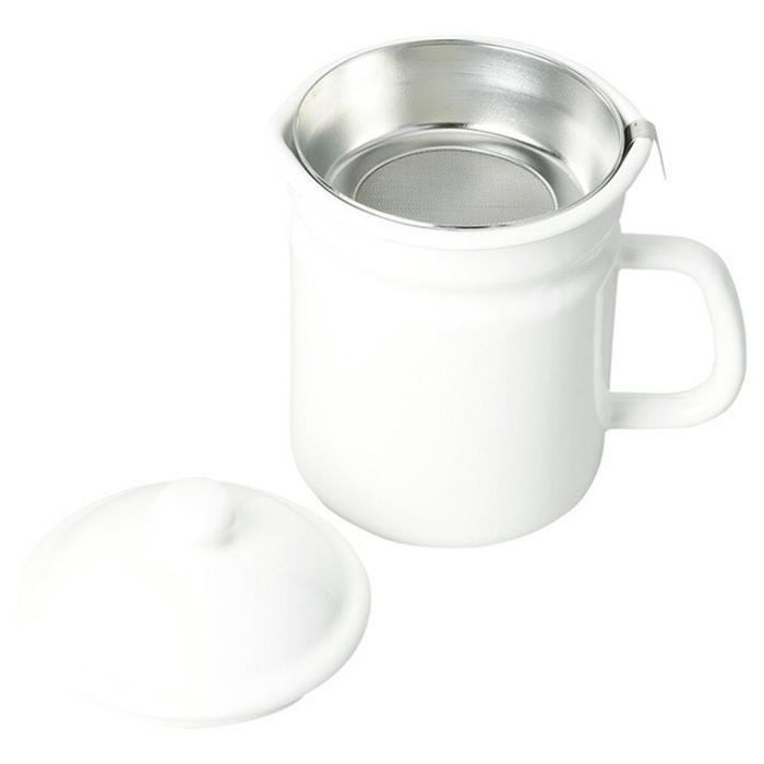 ブランキッチン ホーローオイルポット1.1L 油ポット 油入れ 油切り オイルストッカー 保存 |  | 01