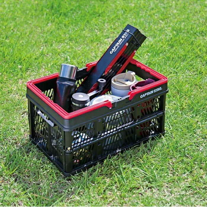 取ッ手付FDコンテナL ブラック アウトドア キャンプ用品 屋外 レジャーソロキャンプ バーベキュー コンパクト収納 |  | 02