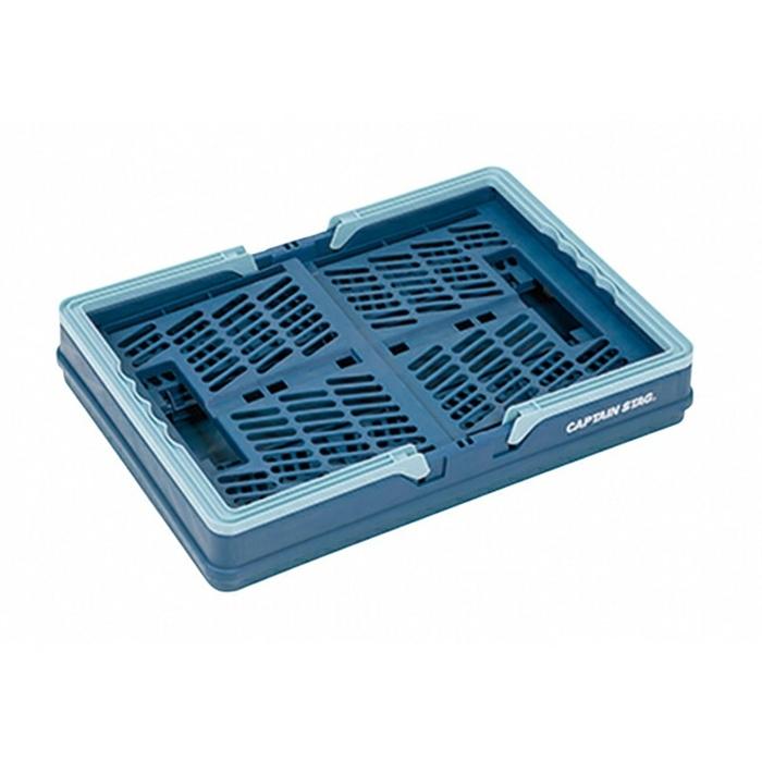 取ッ手付FDコンテナＭ ネイビー アウトドア キャンプ用品 屋外 レジャーソロキャンプ バーベキュー コンパクト収納 |  | 01