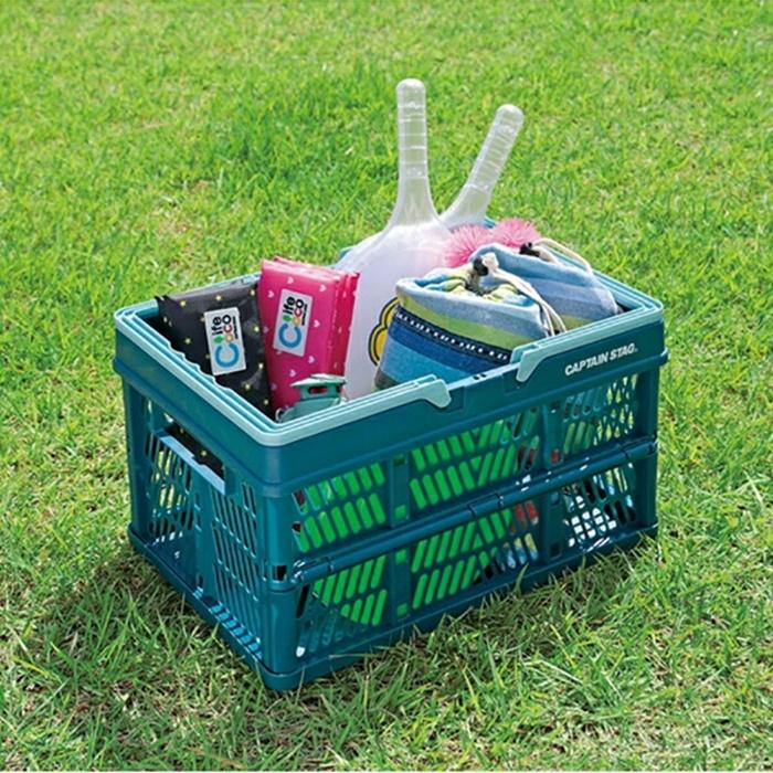 取ッ手付FDコンテナＭ ネイビー アウトドア キャンプ用品 屋外 レジャーソロキャンプ バーベキュー コンパクト収納 |  | 02