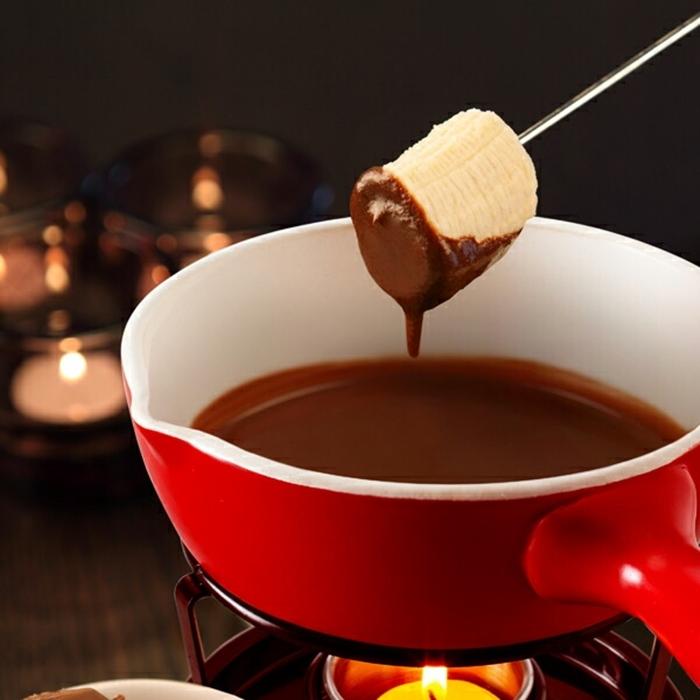 チョコットフォンデュセット15cm レッド（固形燃料用） チーズフォンデュ鍋 フォンデュセット ホームパーティー イベント 食卓 卓上 ダイニング |  | 02